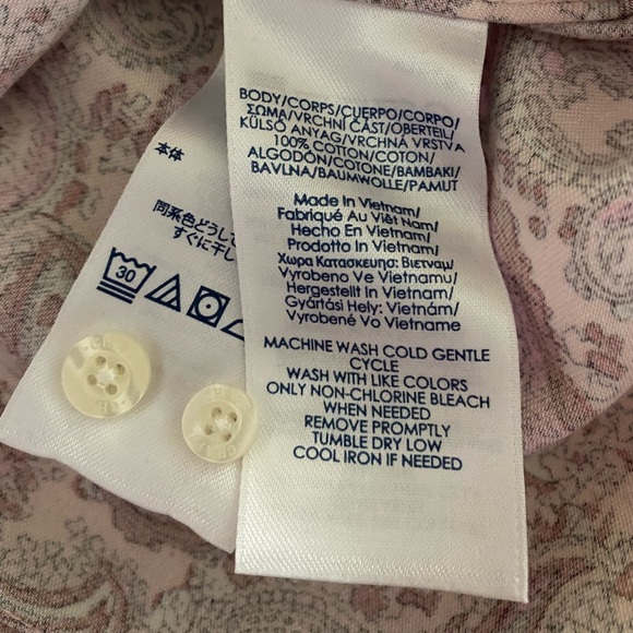 100%cotton Chaps blouse M - Picture 3 of 6